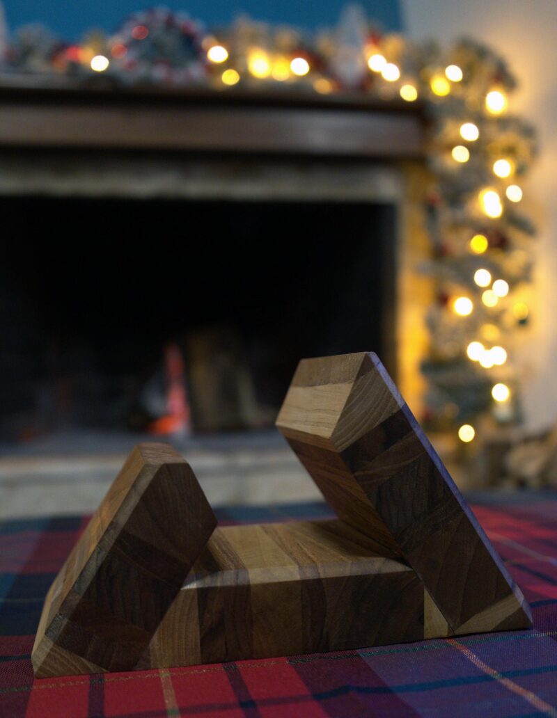 il_fullxfull.6569789577_d2pq.jpg Handmade Walnut Cutting Board Stand: Rustic Kitchen Decor