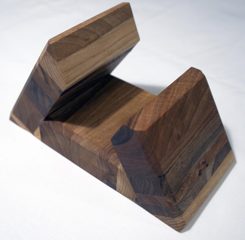 il_fullxfull.6569789599_9xha.jpg Handmade Walnut Cutting Board Stand: Rustic Kitchen Decor