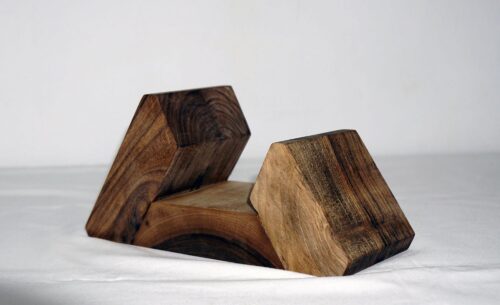 Handmade Walnut Cutting Board Stand: Rustic Kitchen Decor
