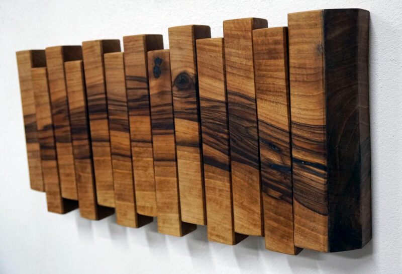 il_fullxfull.6669610150_1ldp.jpg Handmade Walnut Coat Hanger: Entryway Organizer with French Cleat