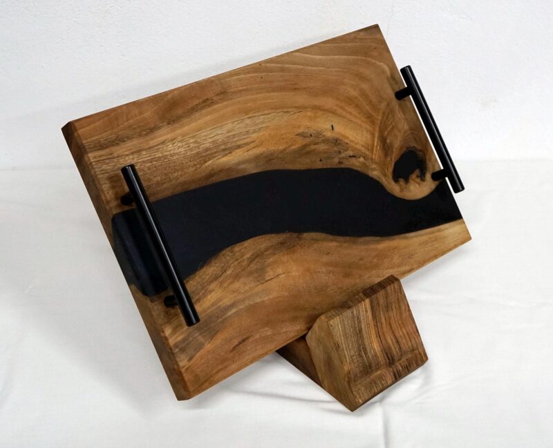 il_fullxfull.6681008626_evj2.jpg Handmade Walnut Charcuterie Board: Black Epoxy Resin Serving Platter
