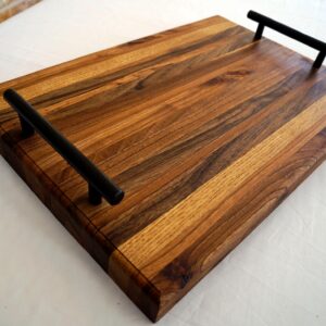 il_fullxfull.6695587564_igm3.jpg Handmade Walnut Charcuterie Board: Rustic Wooden Serving Board with Epoxy Inlay
