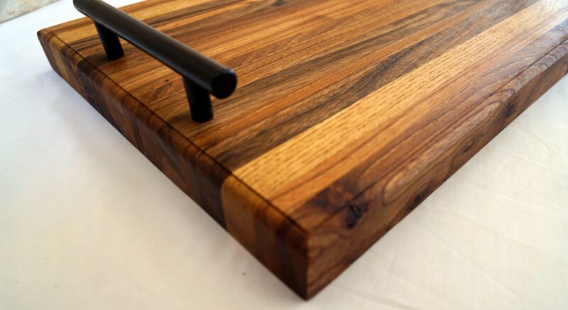 il_fullxfull.6695587572_60pn.jpg Handmade Walnut Charcuterie Board: Rustic Wooden Serving Board with Epoxy Inlay