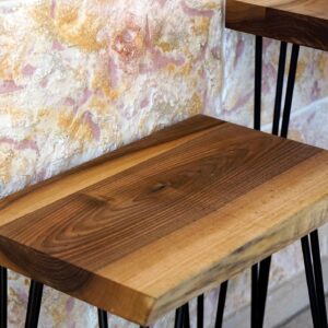 il_fullxfull.6706744482_sf3b.jpg Live Edge Walnut End Table: Rustic Modern Accent Furniture