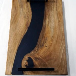 il_fullxfull.6729043397_1prb.jpg Handmade Walnut Charcuterie Board: Black Epoxy Resin Serving Platter