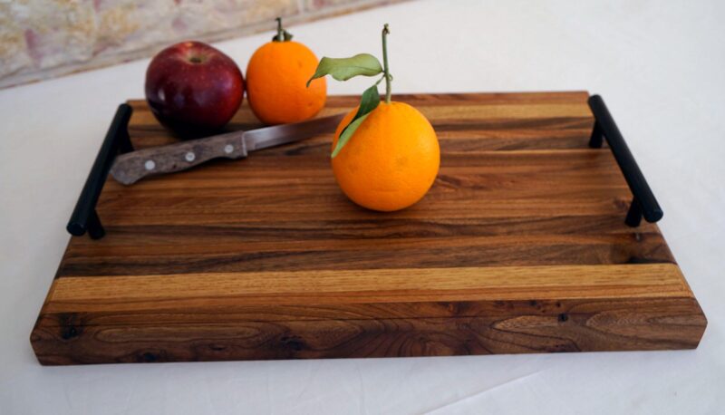 il_fullxfull.6743624737_kujp.jpg Handmade Walnut Charcuterie Board: Rustic Wooden Serving Board with Epoxy Inlay