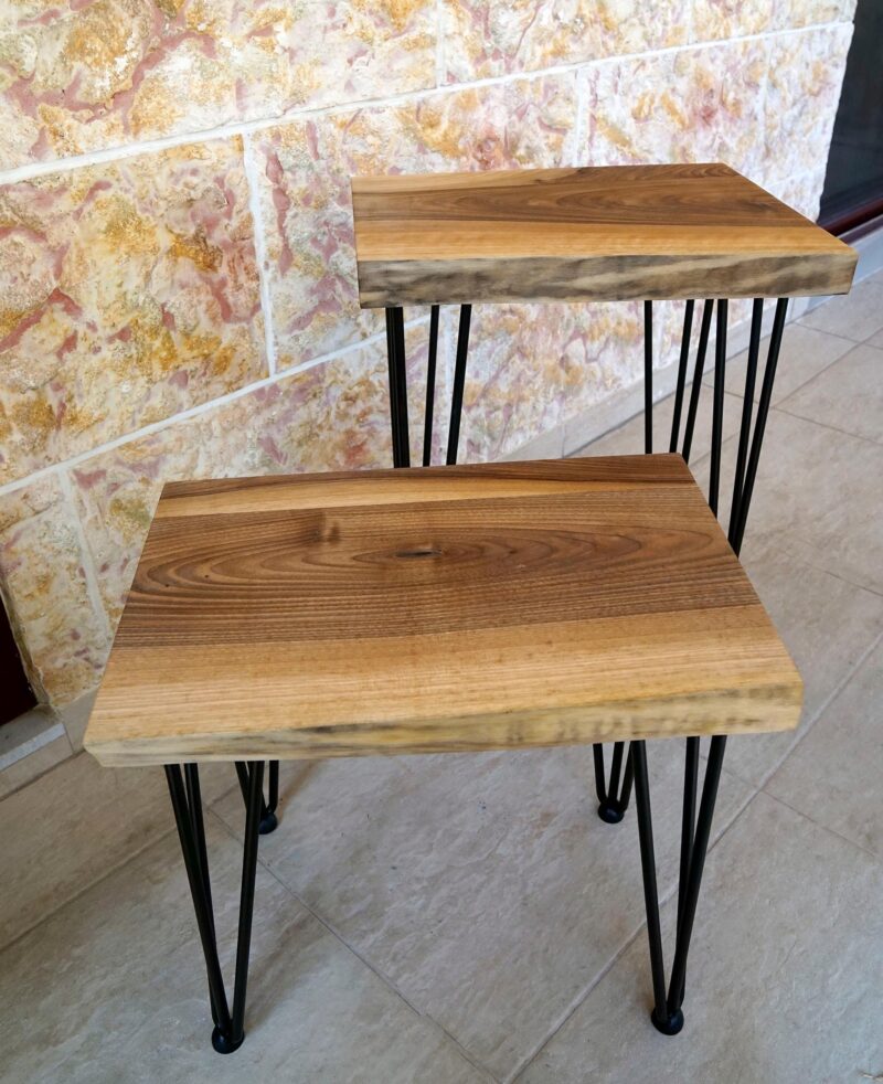 il_fullxfull.6754788303_sy56.jpg Live Edge Walnut End Table: Rustic Modern Accent Furniture