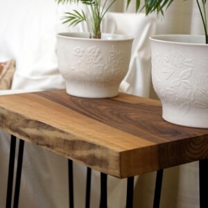 il_fullxfull.6757902843_4z6v.jpg Live Edge Walnut End Table: Rustic Modern Accent Furniture