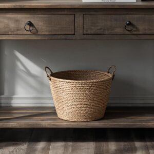 il_fullxfull.7140187072_eurq.jpg Reclaimed Wood Console Table with Drawers: Rustic Farmhouse Entryway Furniture