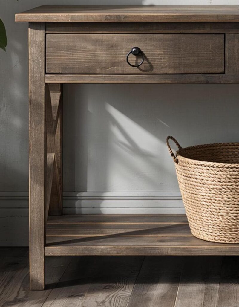 il_fullxfull.7140188204_nabn.jpg Reclaimed Wood Console Table with Drawers: Rustic Farmhouse Entryway Furniture