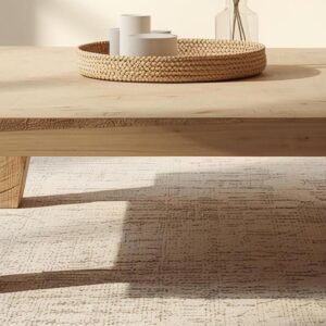 Reclaimed Wood Coffee Table: Rustic Modern Square Table with Angled Legs