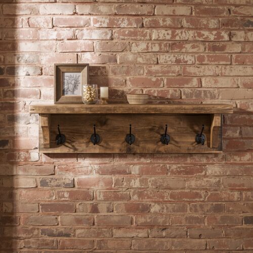 il_fullxfull.7140771706_6j9y.jpg Reclaimed Wood Coat Rack with Shelf – Rustic Wall Mounted Hanger with Hooks