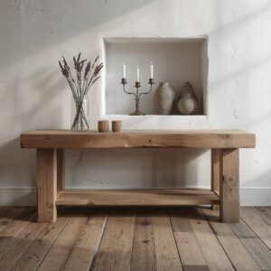 Reclaimed Wood Console Table: Rustic Farmhouse Entryway Storage