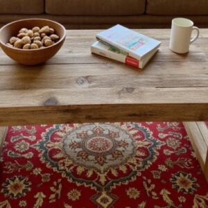 il_fullxfull.7188269391_dojn.jpg Reclaimed Wood Coffee Table: Rustic Modern U-Shaped Leg Design