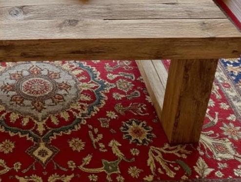 il_fullxfull.7188271295_82jx.jpg Reclaimed Wood Coffee Table: Rustic Modern U-Shaped Leg Design
