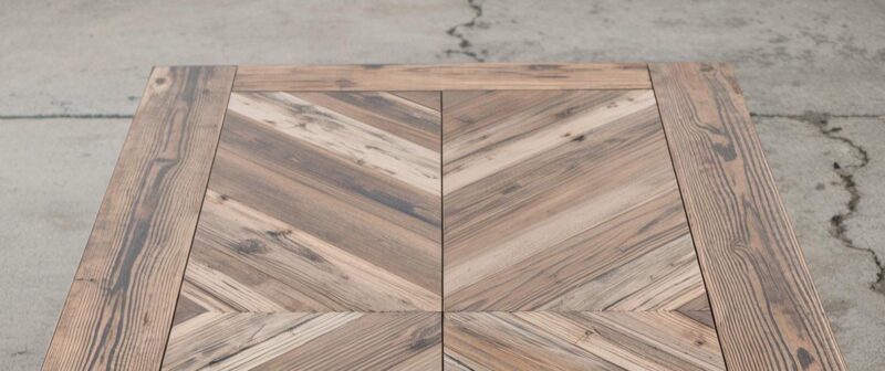 il_fullxfull.7188324881_1vhf.jpg Reclaimed Wood Coffee Table: Chevron Pattern Rustic Modern Design
