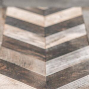 Reclaimed Wood Chevron Coffee Table: Rustic Modern Centerpiece